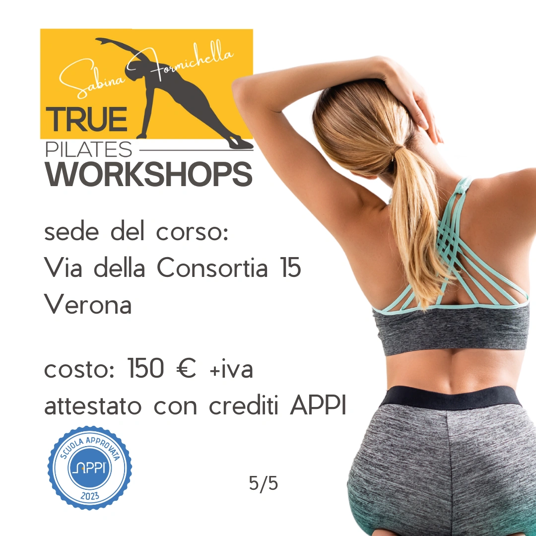 Workshop True Pilates sul trattamento e prevenzione del dolore cervicale immagine 5