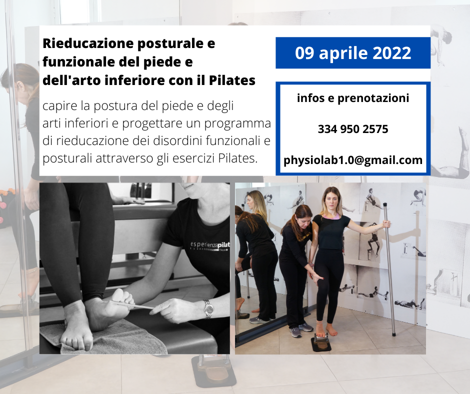 Rieducazione posturale e funzionale del piede e dell’arto inferiore con il Pilates