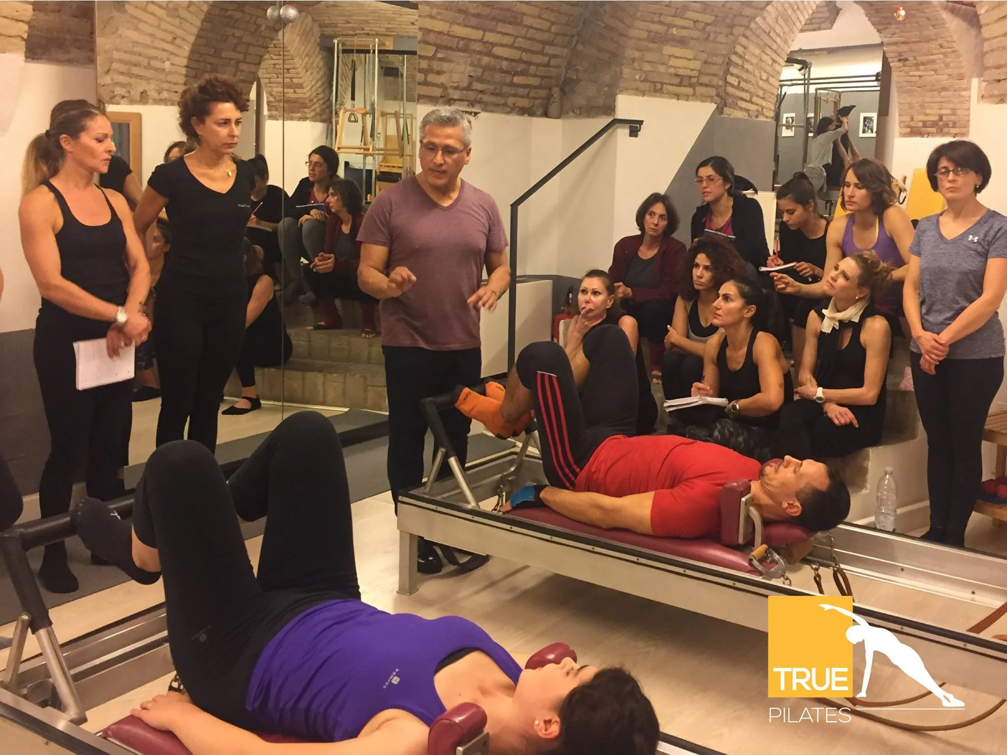 Partecipanti al workshop Pilates con Moses Urbano