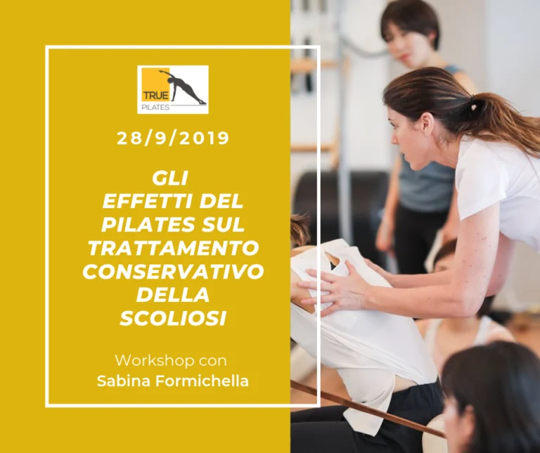 Workshop con Sabina Formichella: “Gli effetti del Pilates sul trattamento conservativo della scoliosi”